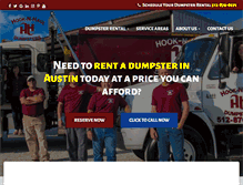 Tablet Screenshot of hooknhauldumpsters.com